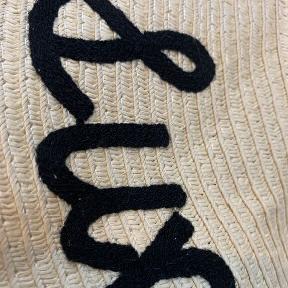 Summer vibes embroiders Floppy straw hat - Picture 2 of 4